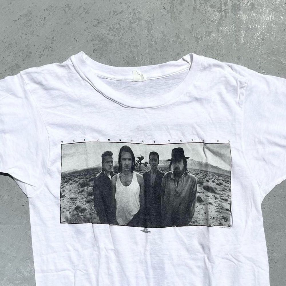 1987 Vintage U2 The Joshua Tree Single Stitch Tour Band Shirt Medium Mens - Picture 2 of 5
